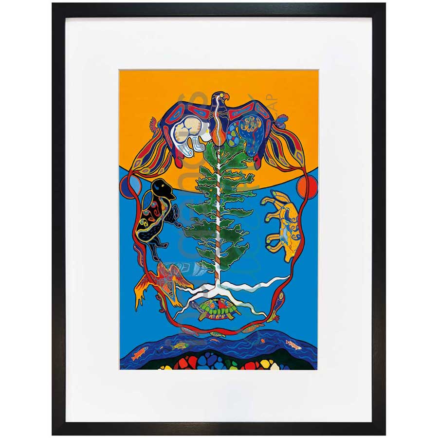 Love - The Great Tree of Life by artist Kristy Cameron - Métis. Indigenous Collection