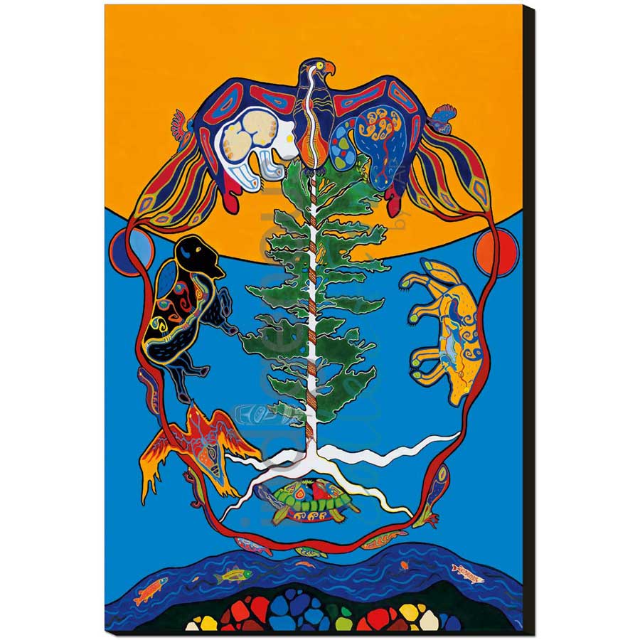 Love - The Great Tree of Life by artist Kristy Cameron - Métis. Indigenous Collection