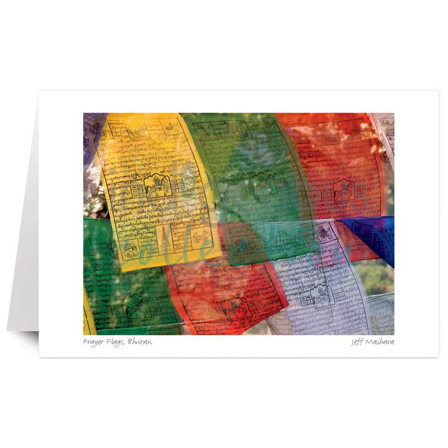Prayer Flags, Bhutan by artist Jeff Maihara