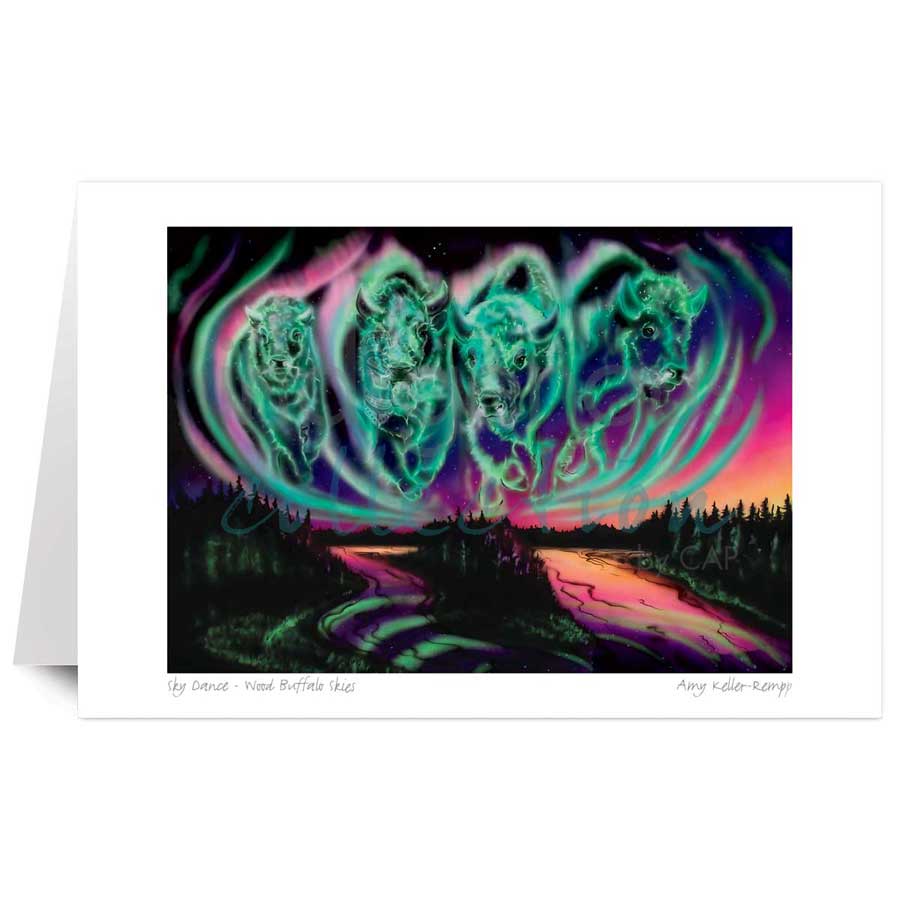 Sky Dance - Wood Buffalo Skies by artist Amy Keller-Rempp