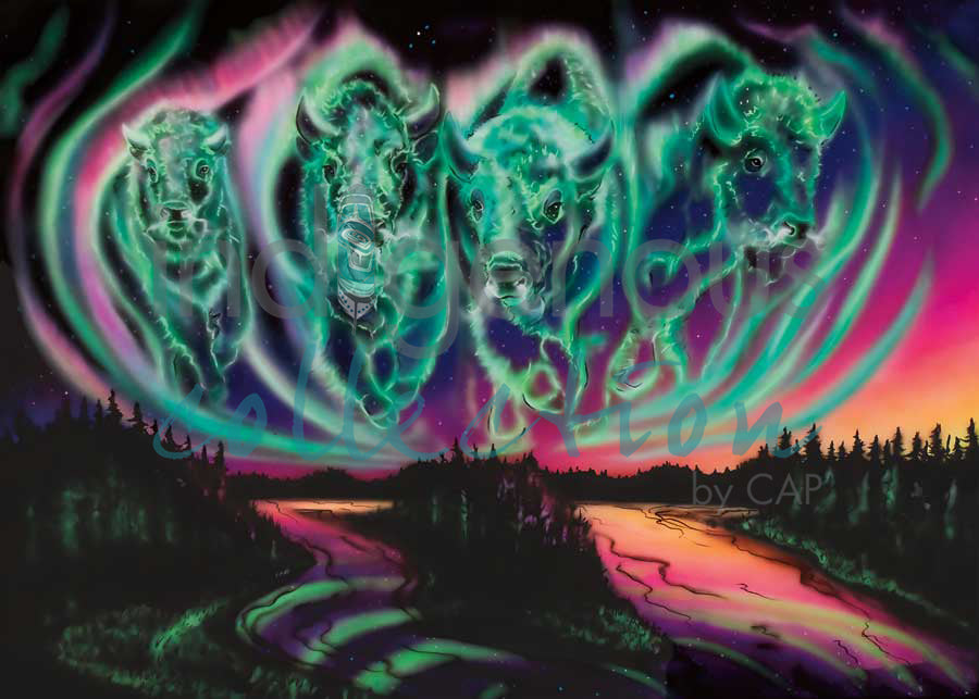 Sky Dance - Wood Buffalo Skies by artist Amy Keller-Rempp