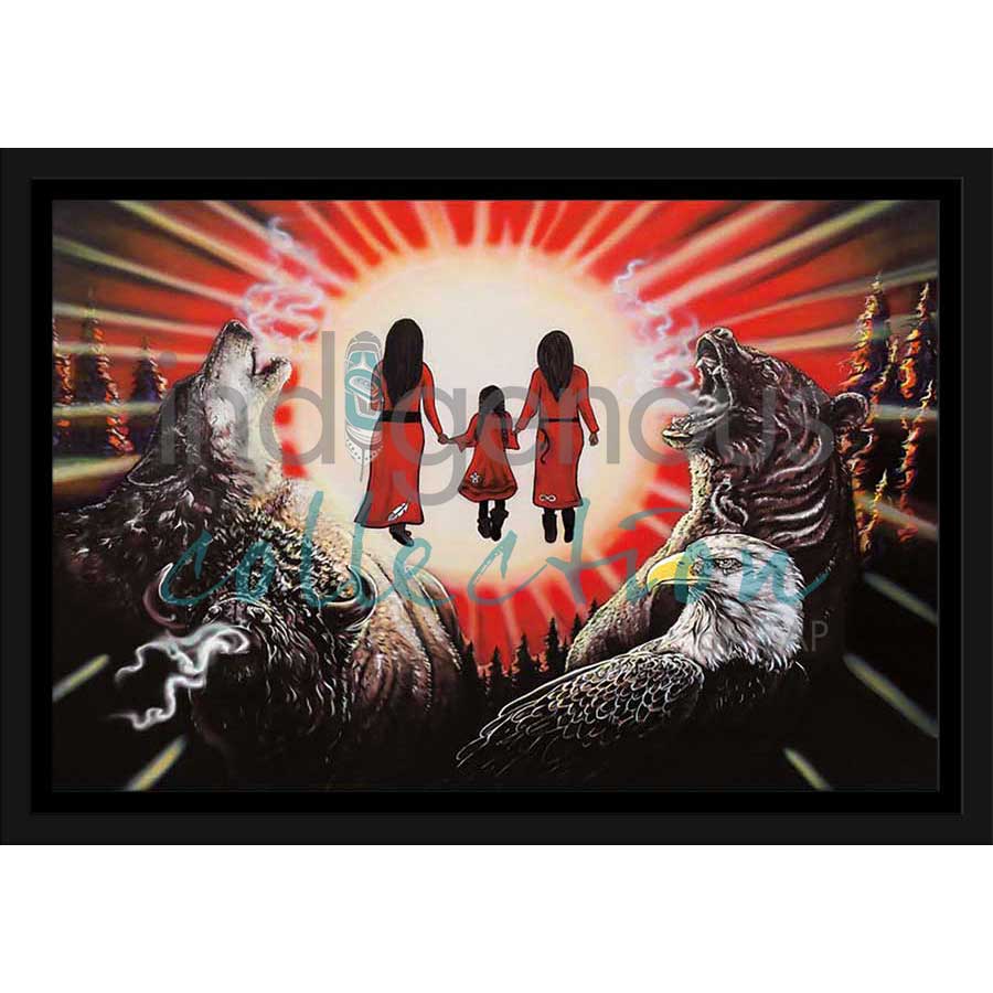 Tears of Sorrow by artist Amy Keller-Rempp - Mohawk. Indigenous Collection