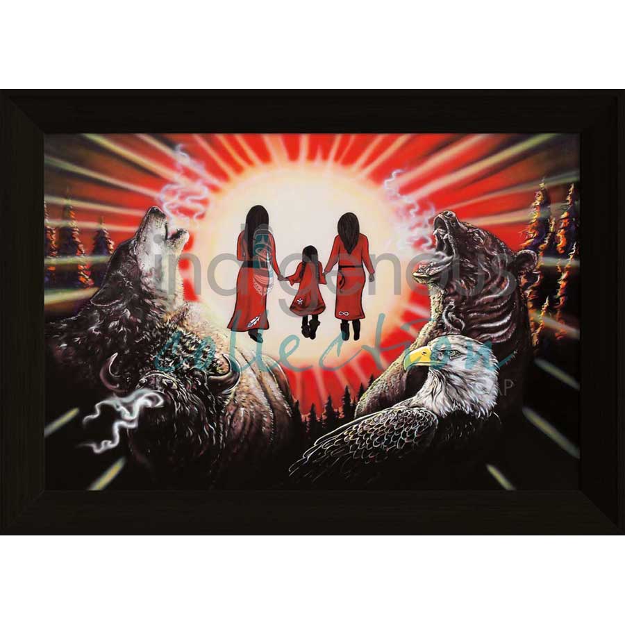 Tears of Sorrow by artist Amy Keller-Rempp - Mohawk. Indigenous Collection