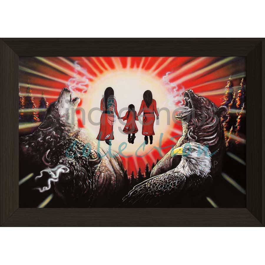 Tears of Sorrow by artist Amy Keller-Rempp - Mohawk. Indigenous Collection