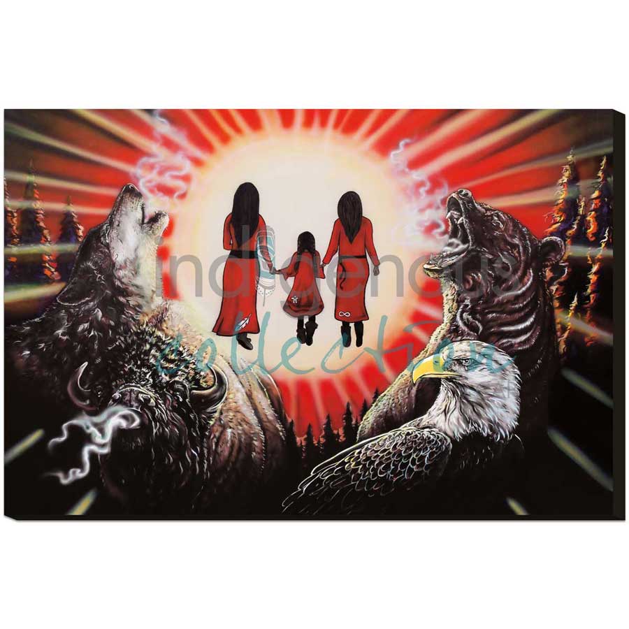 Tears of Sorrow by artist Amy Keller-Rempp - Mohawk. Indigenous Collection