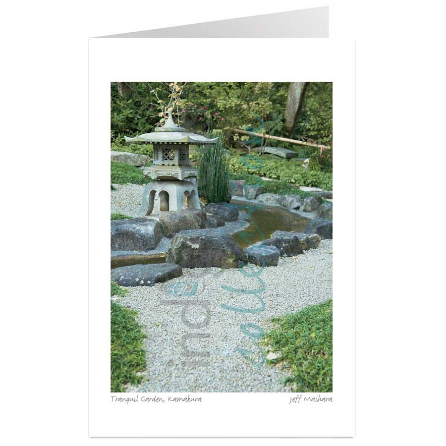 Tranquil Garden, Kamakura by artist Jeff Maihara