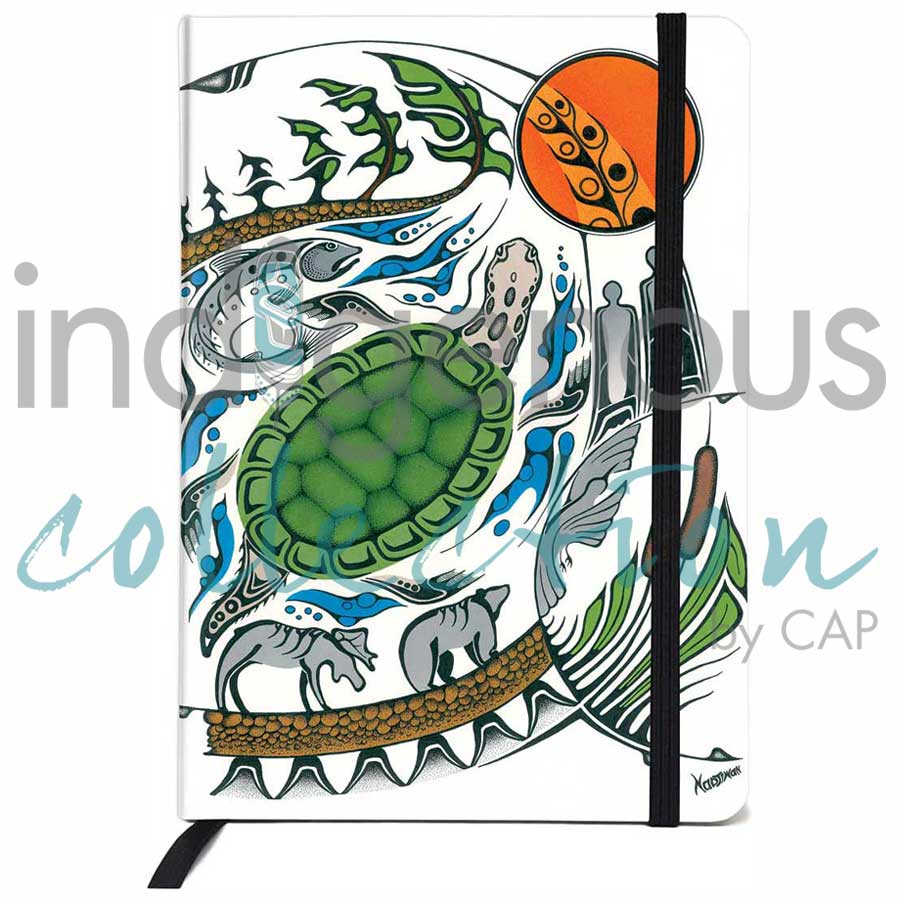 Emissary Journal by artist Mark Nadjiwan. Indigenous Collection.