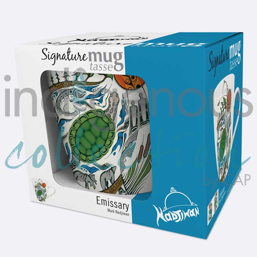 Emissary 18 oz. Signature Mug by artist Mark Nadjiwan