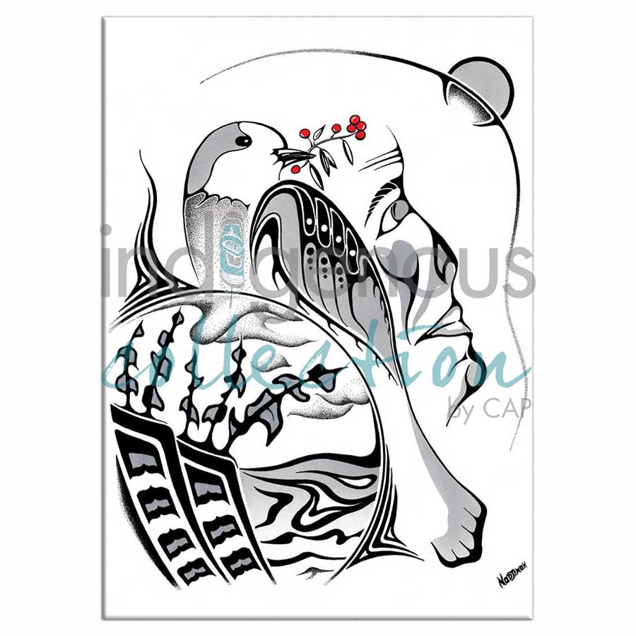 For Seven Generations Magnets by artist Mark Nadjiwan