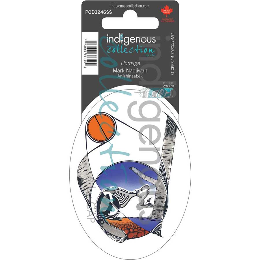 Homage Sticker by artist Mark Nadjiwan