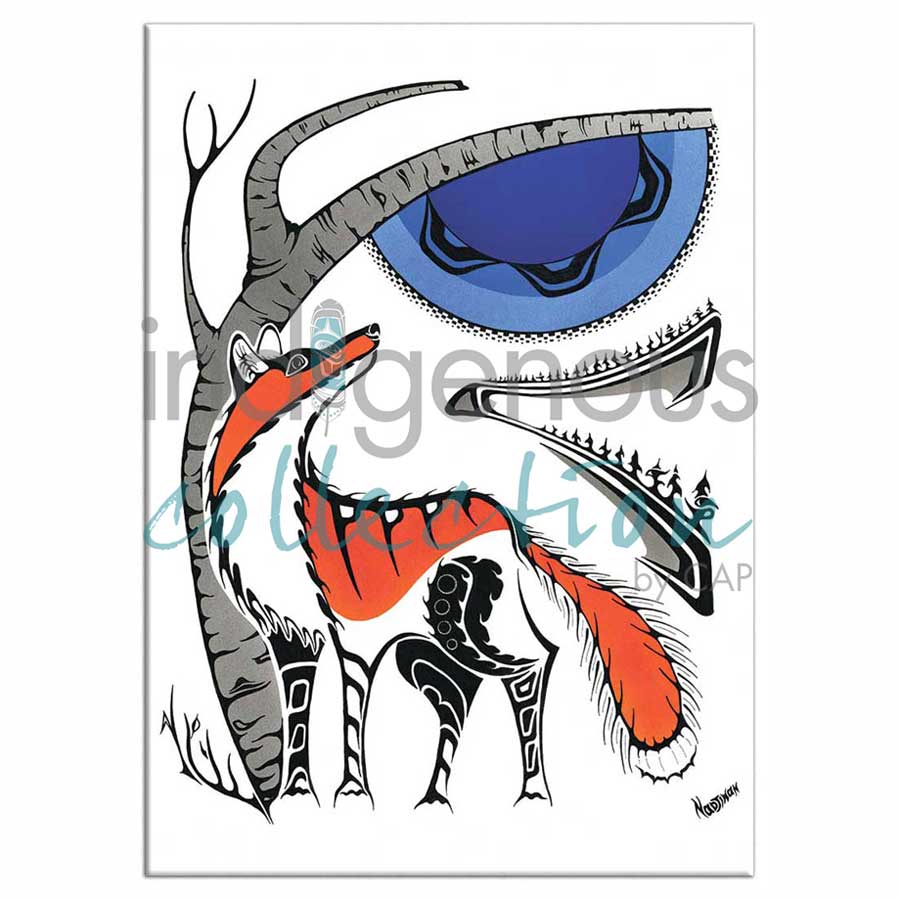 Moonlight Forager II Magnets by artist Mark Nadjiwan