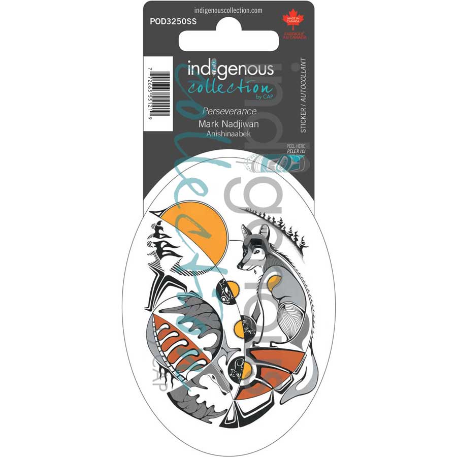 Perseverence Sticker by artist Mark Nadjiwan