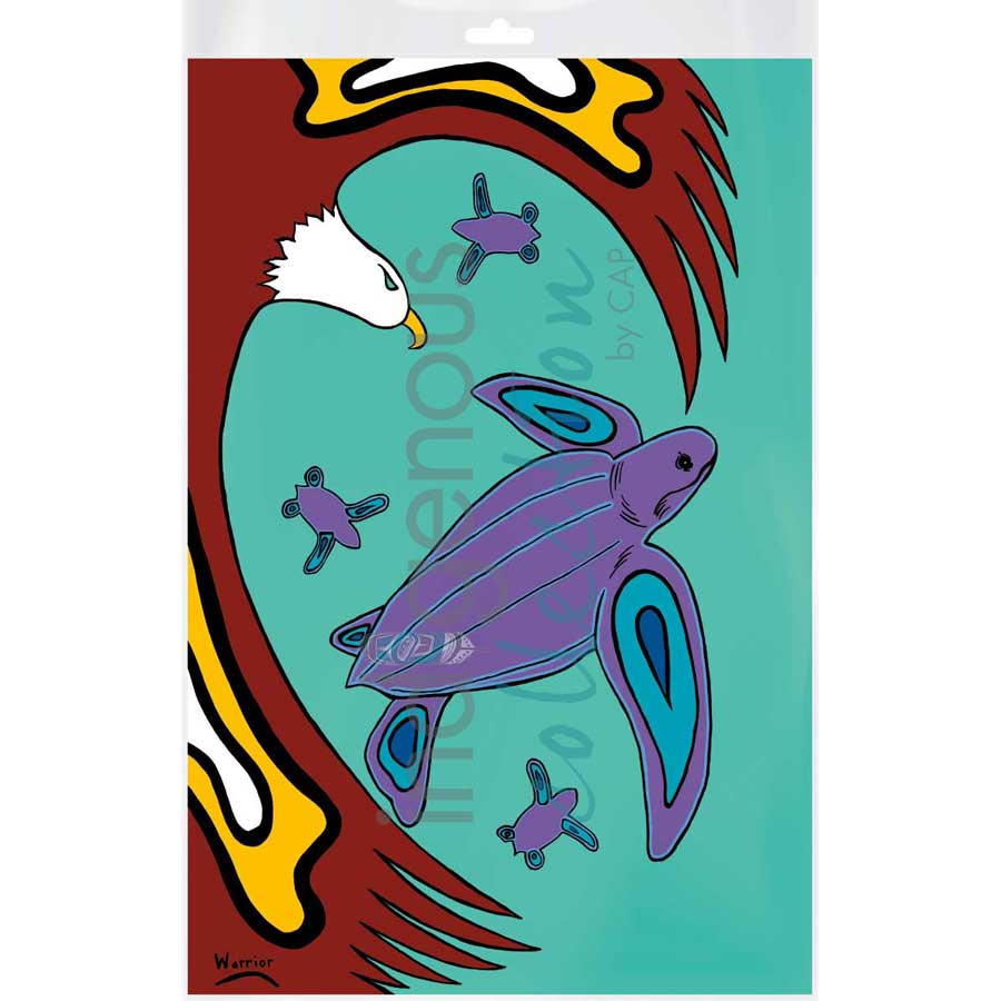 Leatherback Turtle by artist Lorne Julien - Mi'kmaq. Indigenous Collection