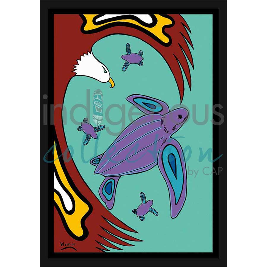 Leatherback Turtle by artist Lorne Julien - Mi'kmaq. Indigenous Collection