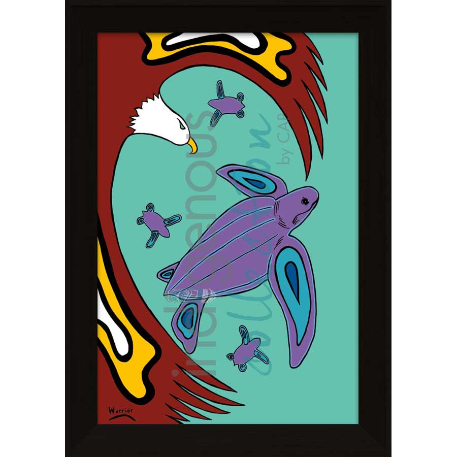 Leatherback Turtle by artist Lorne Julien - Mi'kmaq. Indigenous Collection