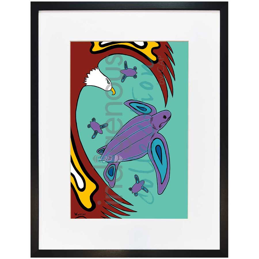 Leatherback Turtle by artist Lorne Julien - Mi'kmaq. Indigenous Collection