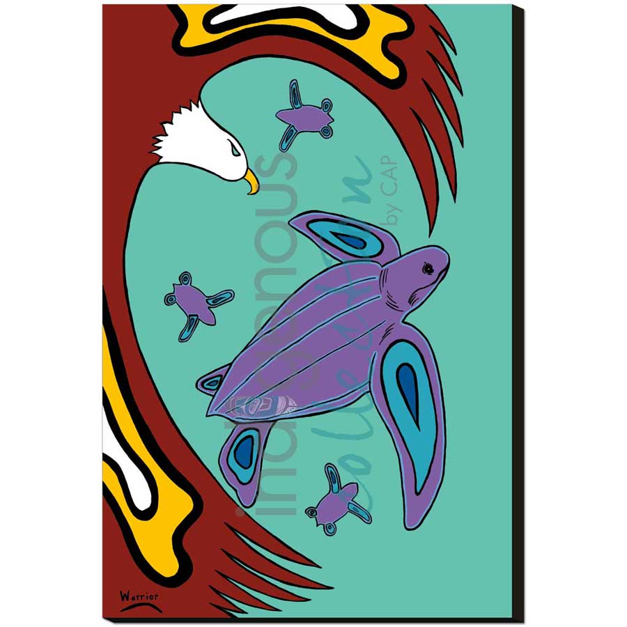 Leatherback Turtle by artist Lorne Julien - Mi'kmaq. Indigenous Collection
