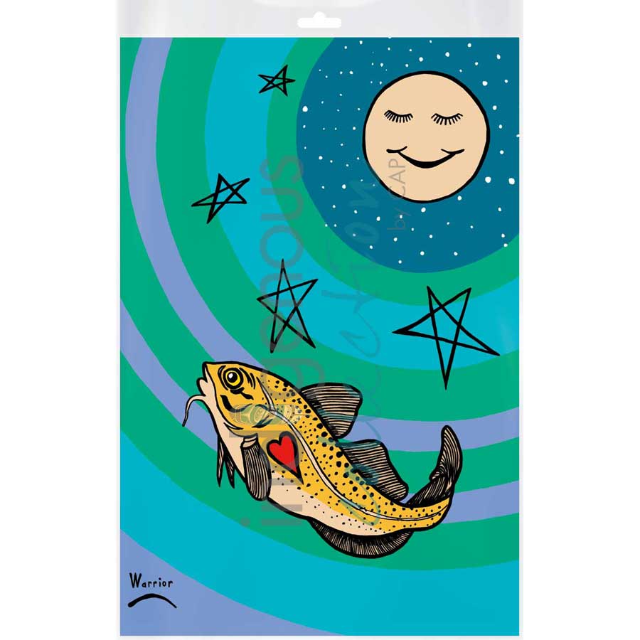 Peju and Grandmother Moon by artist Lorne Julien - Mi'kmaq. Indigenous Collection