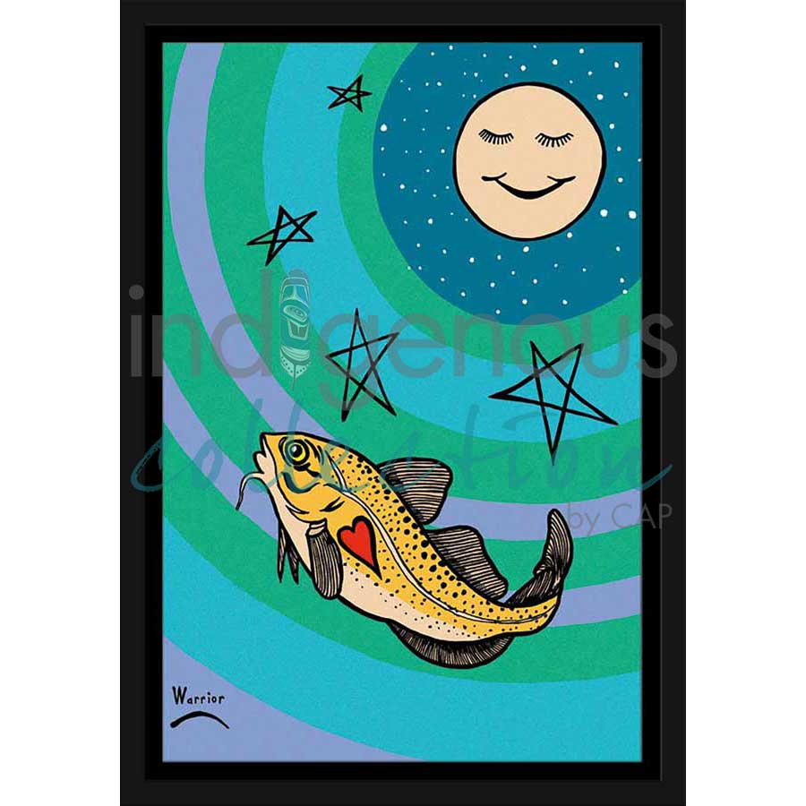 Peju and Grandmother Moon by artist Lorne Julien - Mi'kmaq. Indigenous Collection