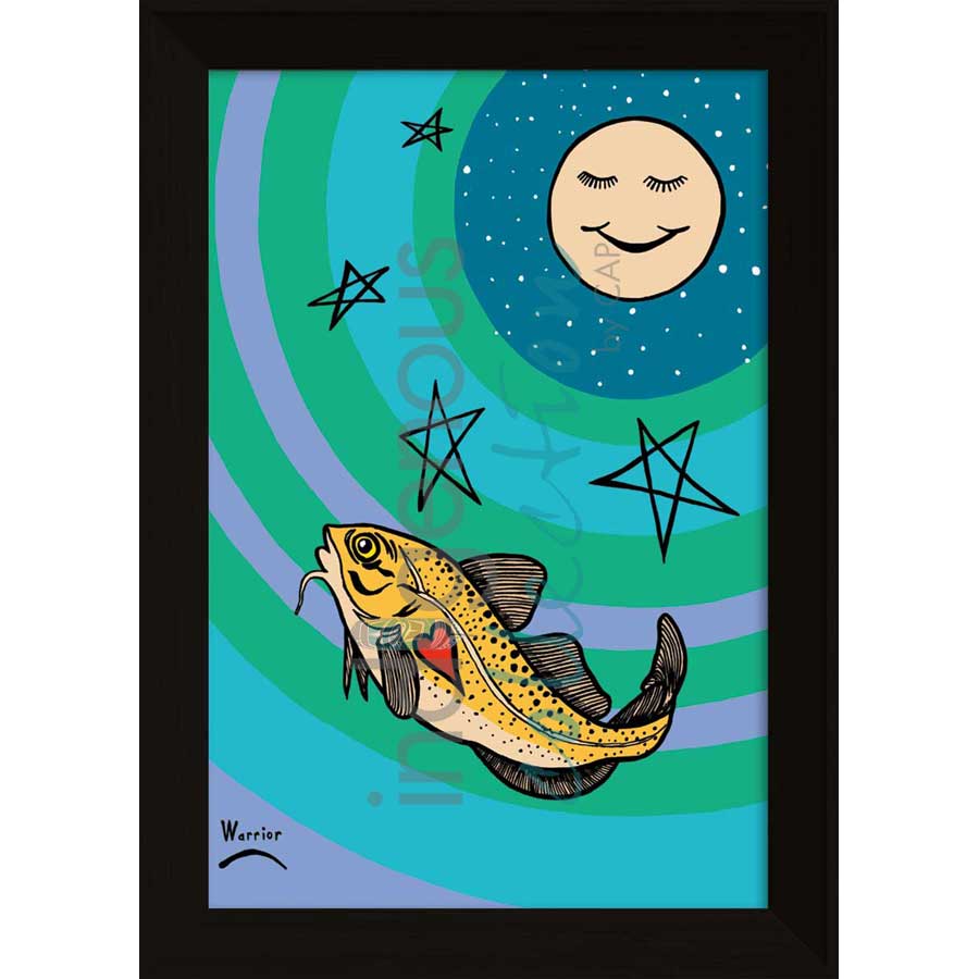 Peju and Grandmother Moon by artist Lorne Julien - Mi'kmaq. Indigenous Collection