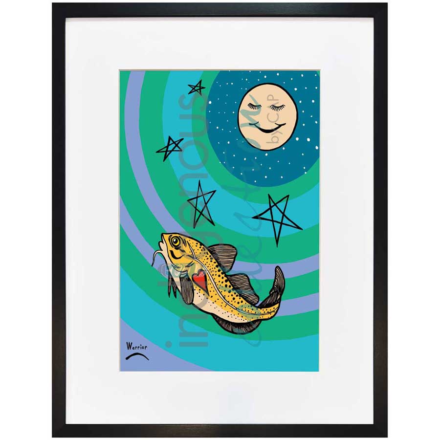 Peju and Grandmother Moon by artist Lorne Julien - Mi'kmaq. Indigenous Collection