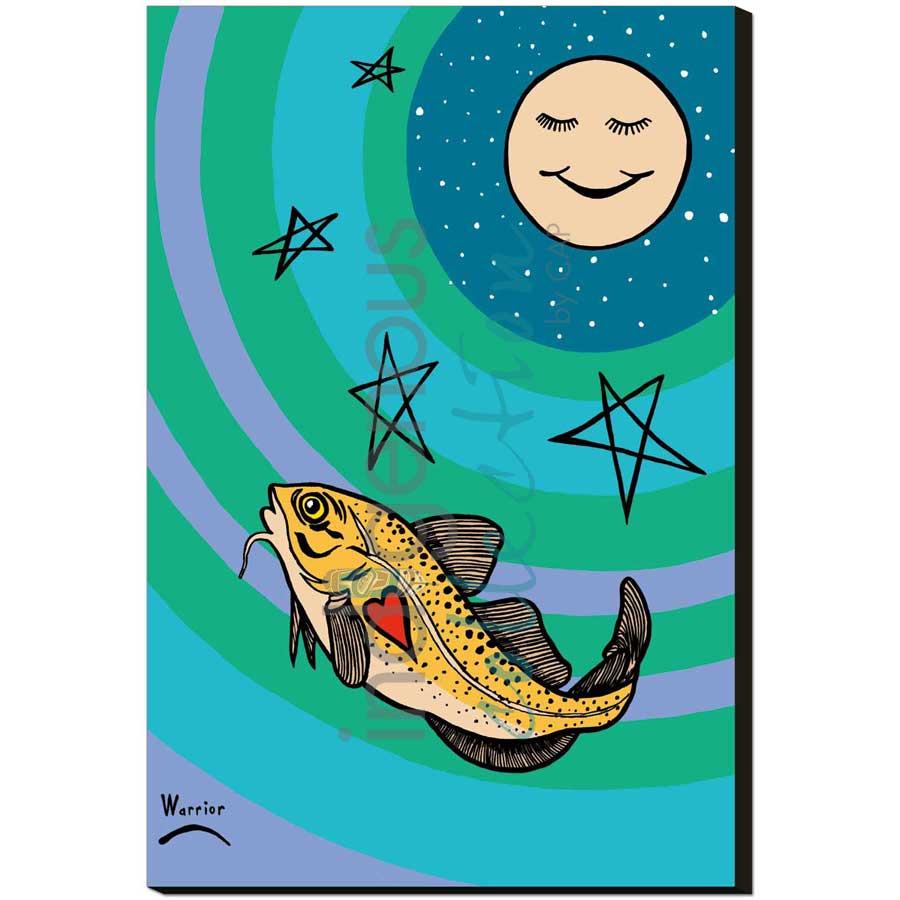 Peju and Grandmother Moon by artist Lorne Julien - Mi'kmaq. Indigenous Collection