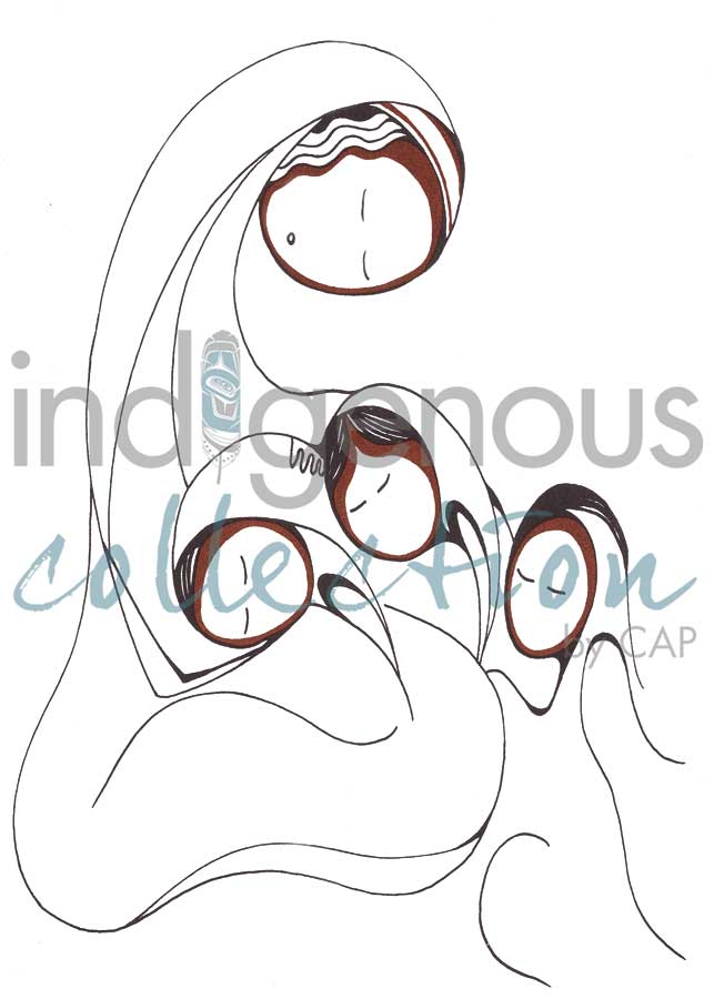 Comforting by artist Daphne Odjig