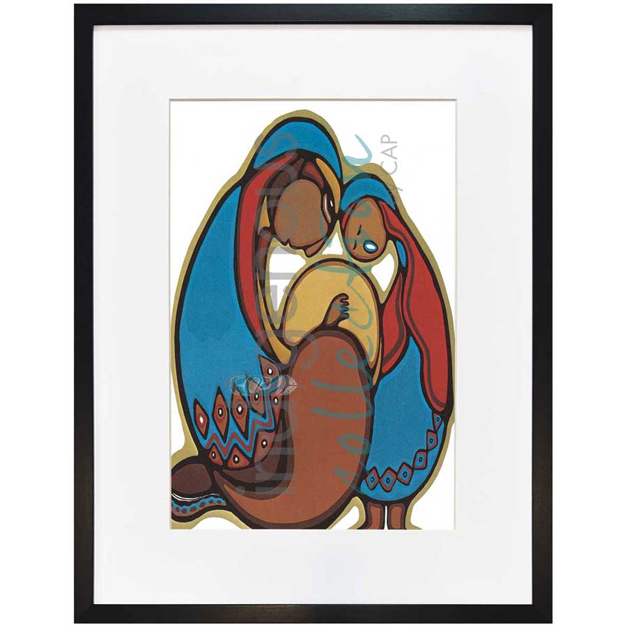 Together by artist Daphne Odjig - Ojibway. Indigenous Collection