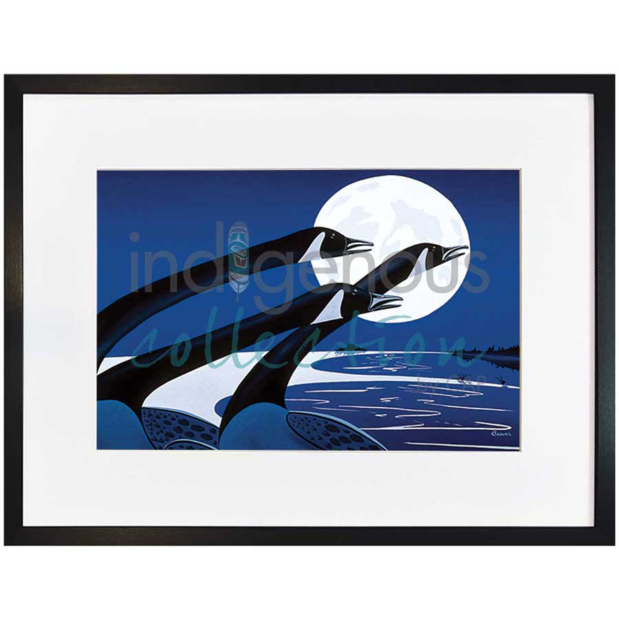 Calling Blue by artist Rick Beaver - Ojibway. Indigenous Collection