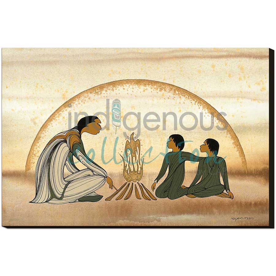 Grandfather's Stories by artist Maxine Noel - Santee Oglala Sioux. Indigenous Collection