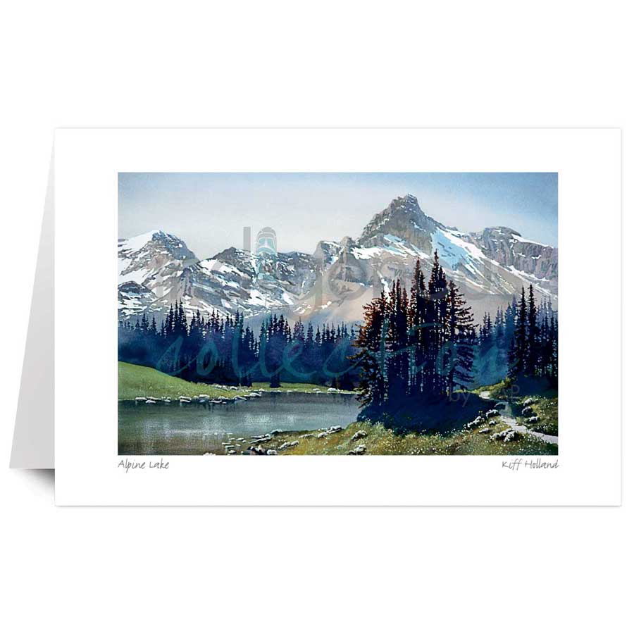 Alpine Lake by artist Kiff Holland