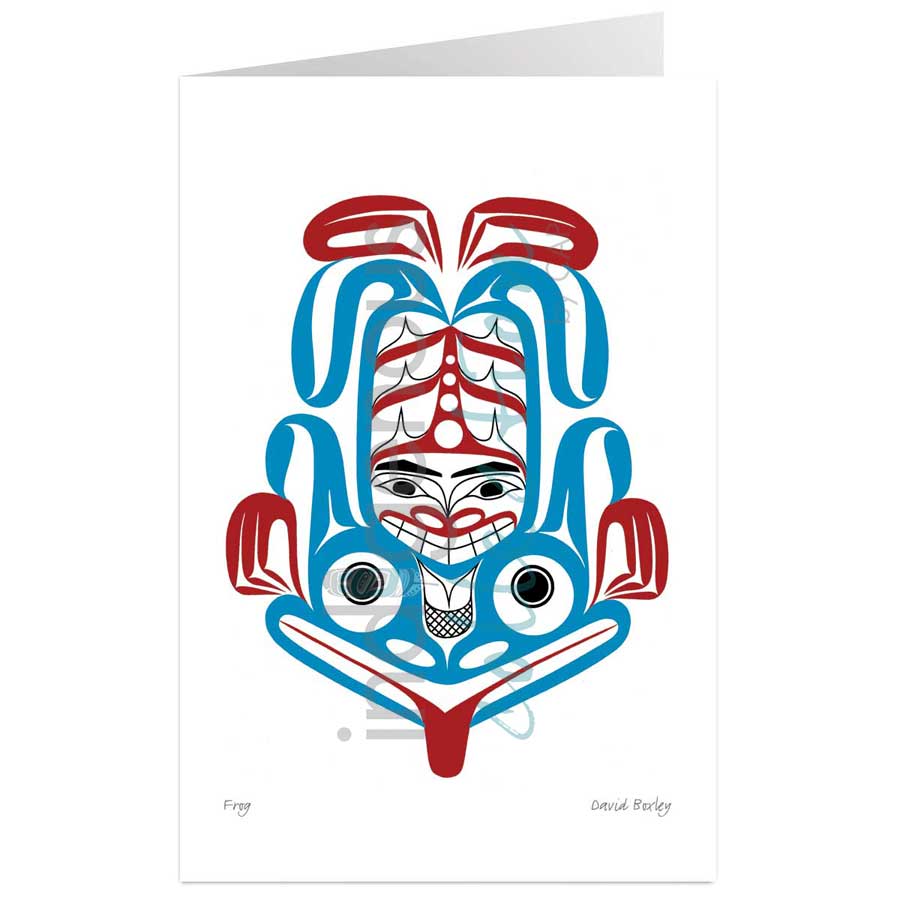 Frog by artist David Boxley