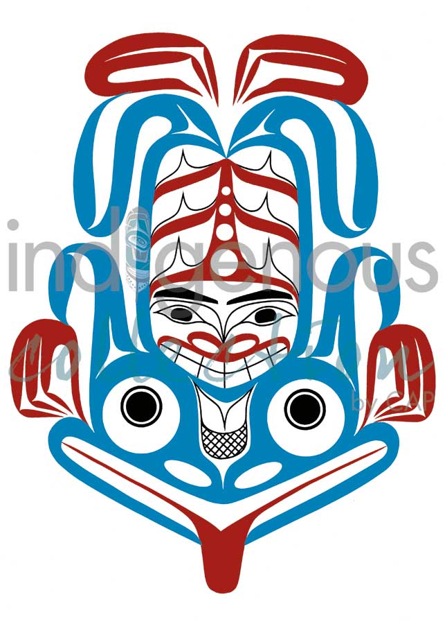 Frog by artist David Boxley