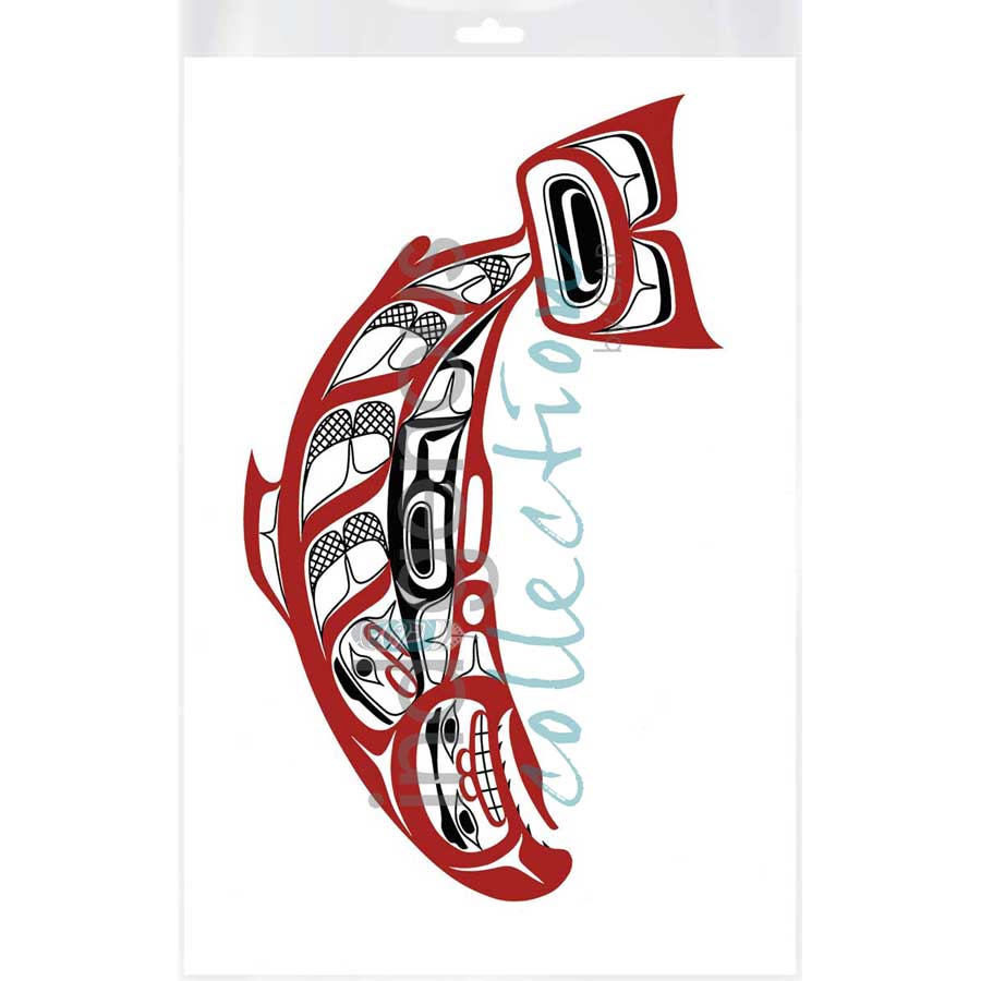 Salmon by artist David Boxley - Tsimishian. Indigenous Collection