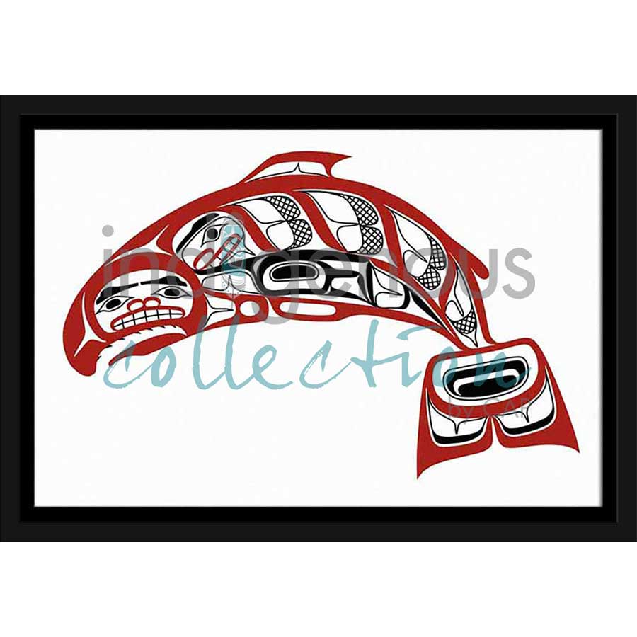 Salmon by artist David Boxley - Tsimishian. Indigenous Collection