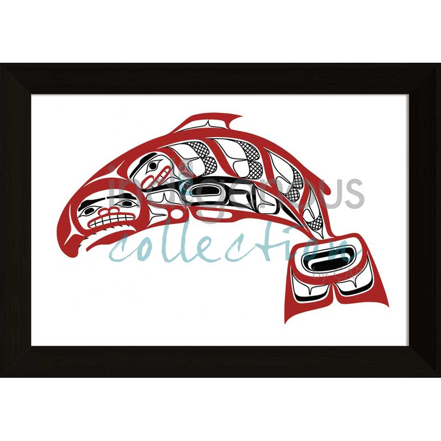 Salmon by artist David Boxley - Tsimishian. Indigenous Collection