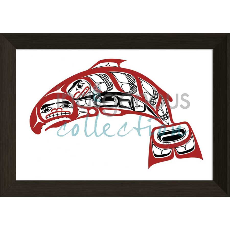 Salmon by artist David Boxley - Tsimishian. Indigenous Collection