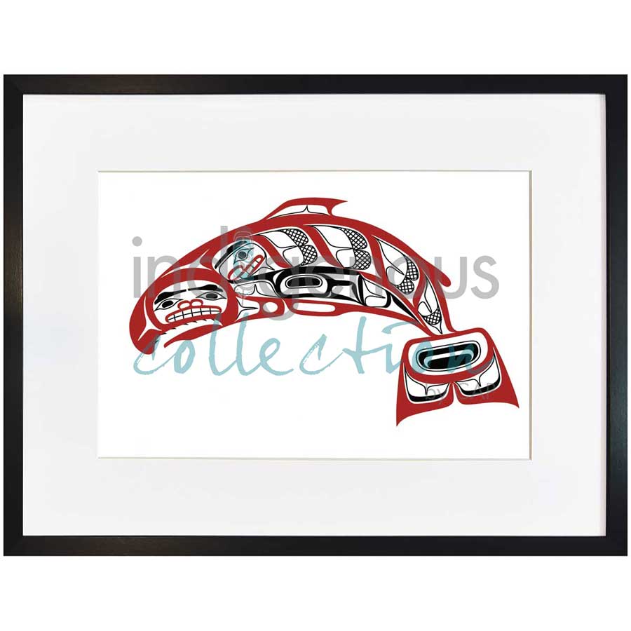 Salmon by artist David Boxley - Tsimishian. Indigenous Collection
