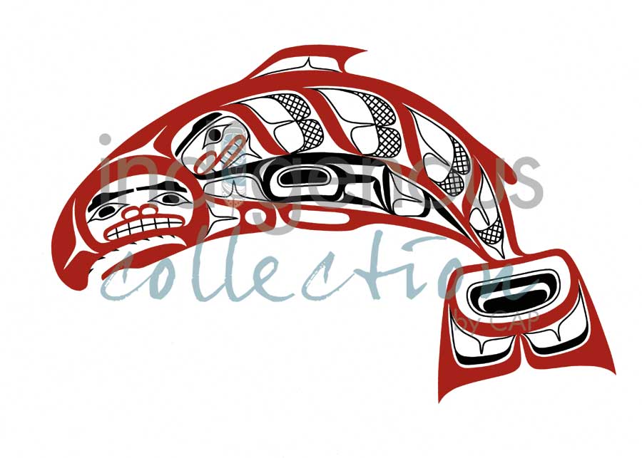 Salmon by artist David Boxley