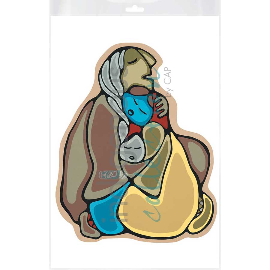 Comforting by artist Daphne Odjig - Ojibway. Indigenous Collection