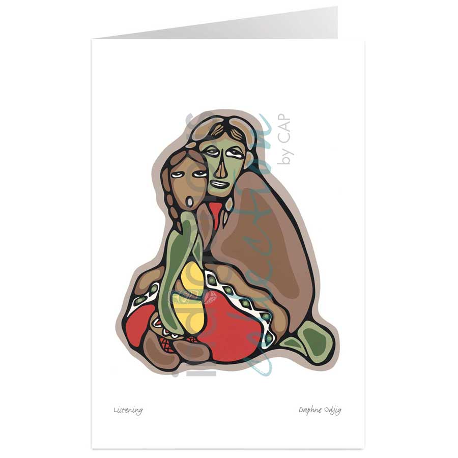 Listening Woman by artist Daphne Odjig