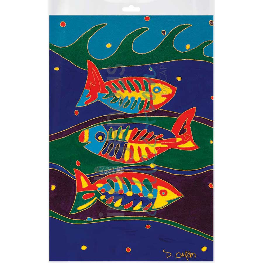 Three Fish by artist Dawn Oman - Denesuline (Chipewyan). Indigenous Collection
