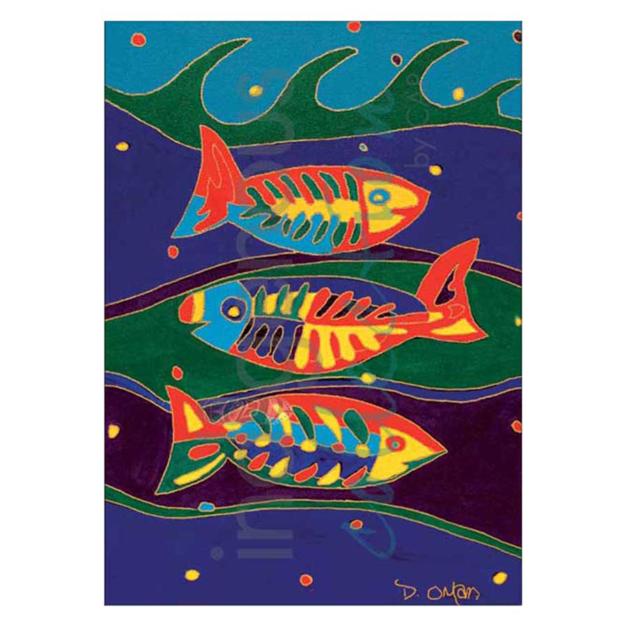 Three Fish Canvas Prints