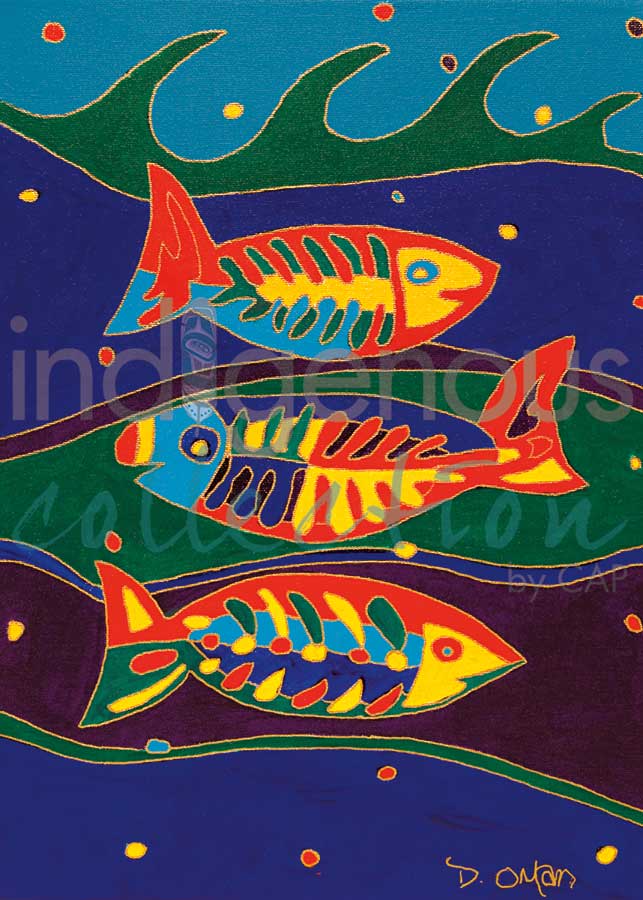 Three Fish by artist Dawn Oman