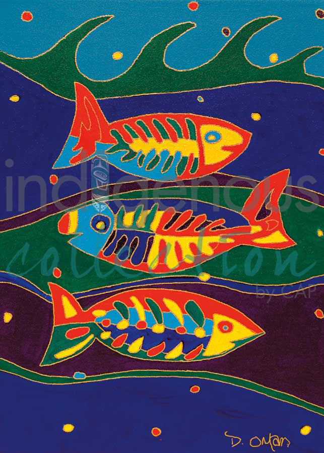 Three Fish by artist Dawn Oman