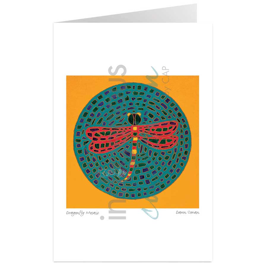 Dragonfly Mosaic by artist Dawn Oman