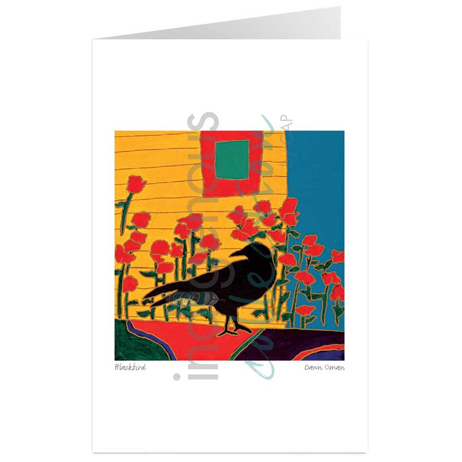 Blackbird by artist Dawn Oman