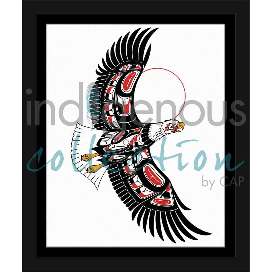 Eagle by artist Richard Shorty - Northern Tutchone. Indigenous Collection