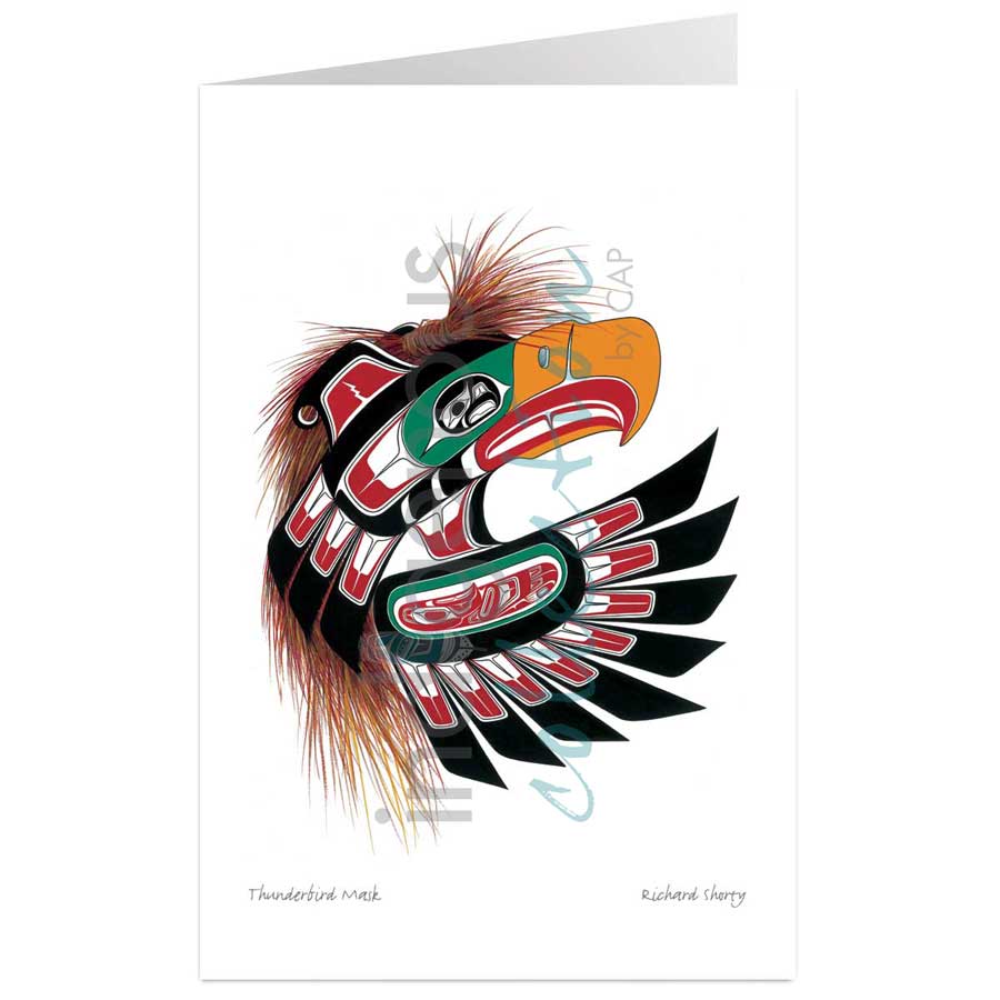 Thunderbird Mask by artist Richard Shorty
