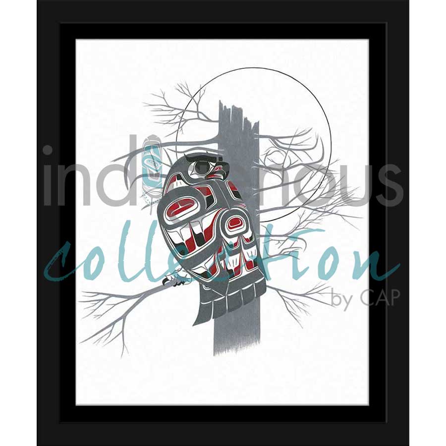 Owl Tree by artist Richard Shorty - Northern Tutchone. Indigenous Collection